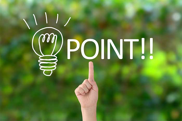 ポイント 大事なポイント