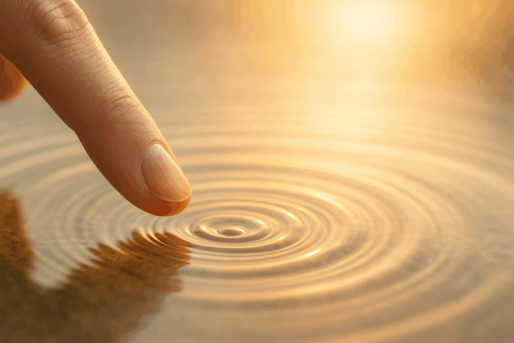 波紋が広がるイメージ