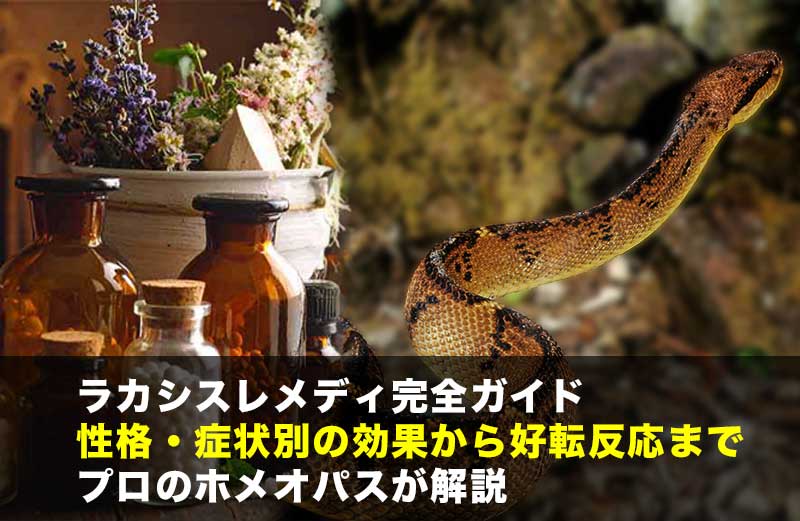 ホメオパシーラカシス、ヘビのレメディー