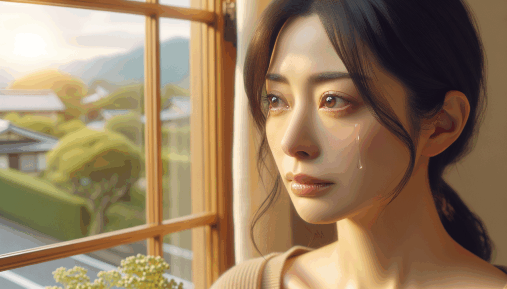 ホメオパシー 生理痛 泣いている女性