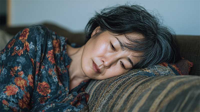 ホメオパシー 更年期 疲れ 疲れ切っている女性